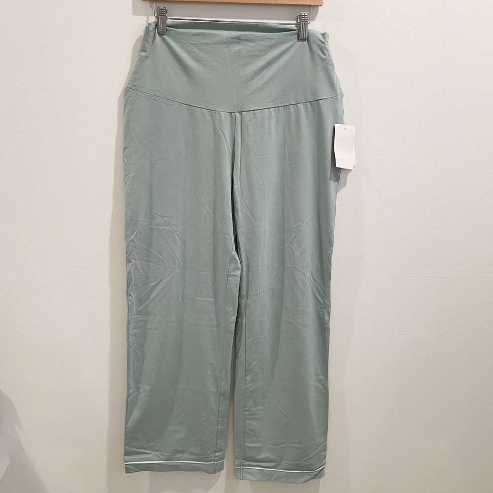 NEW Angel Maternity Mint Stretch Comfort Cropped Pants